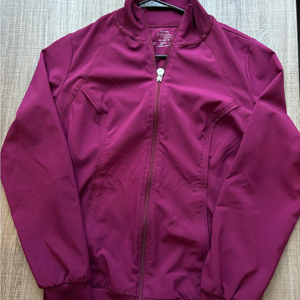 Cherokee Infinity Maroon Zip-Up Jacket